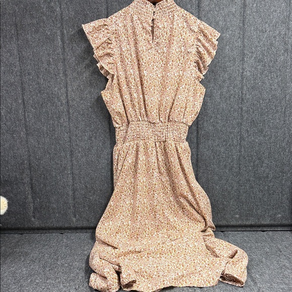 Floral Ruffle Sleeve Maxi Dress - Picture 3 of 4